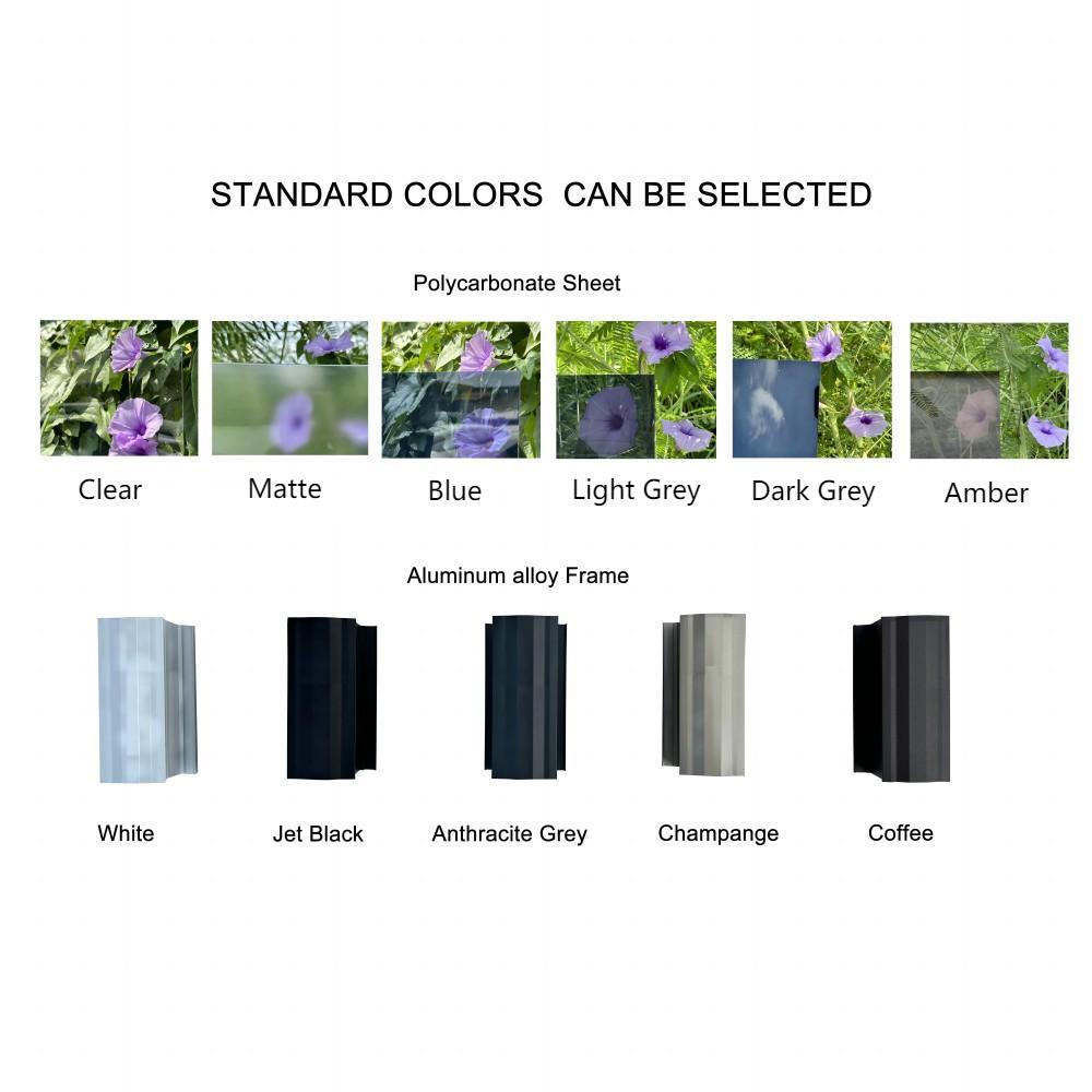 Urban Wall Mounted Patio Cover Collection Size: 3 x 3m Colour: Grey / Light Grey