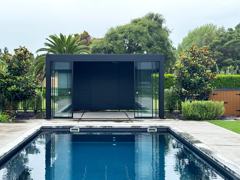 A Pool Cabana Without Building a Pool House