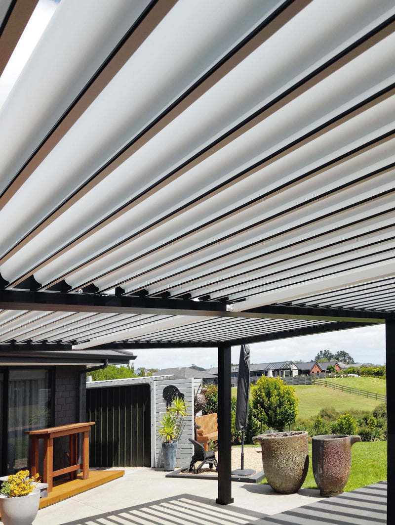 Sheltering a Deep Patio and Spa Area
