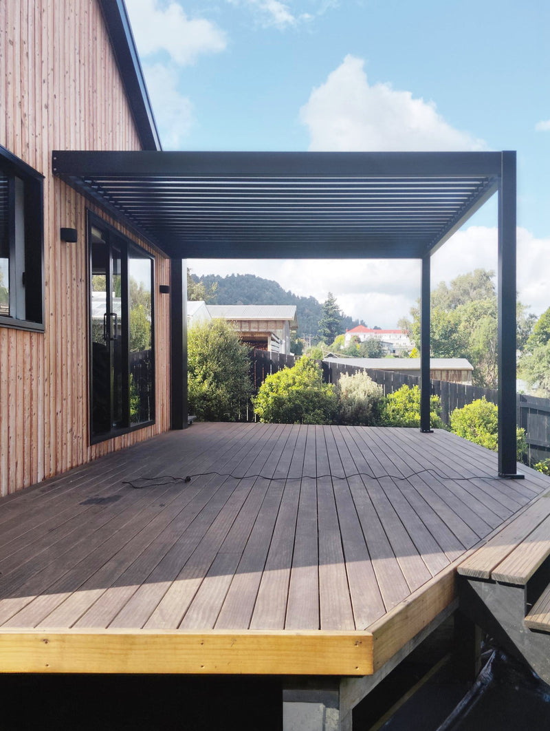 Two Louvre Roofs for Two Different Outdoor Areas