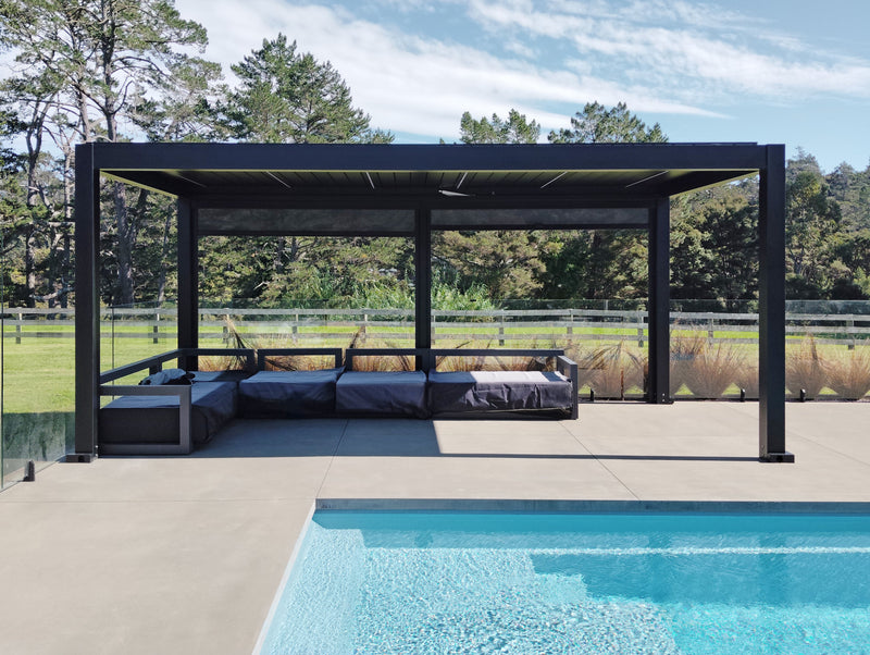 Freestanding Tasman Beside the Pool