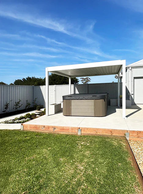 Sharon’s Spa Pergola: Shade, Privacy, and Everyday Comfort