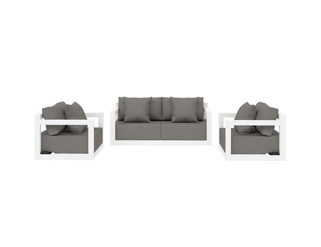 Ibis 2.0 Outdoor Sofa Sectional Loveseat Set - 3pcs