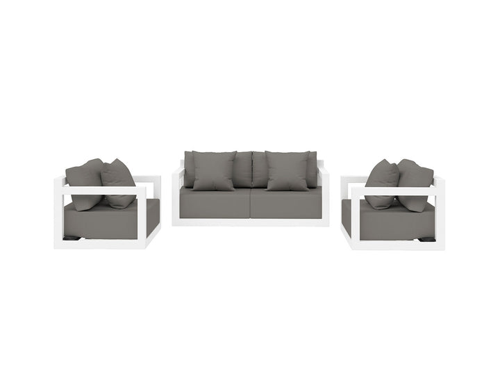 Ibis 2.0 Outdoor Sofa Sectional Loveseat Set - 3pcs