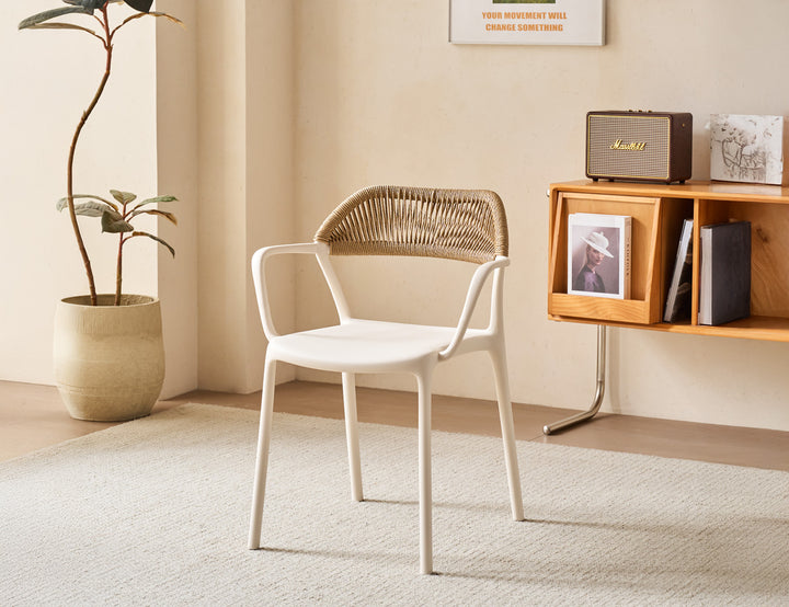 Aiden Outdoor Plastic Dining Armchair