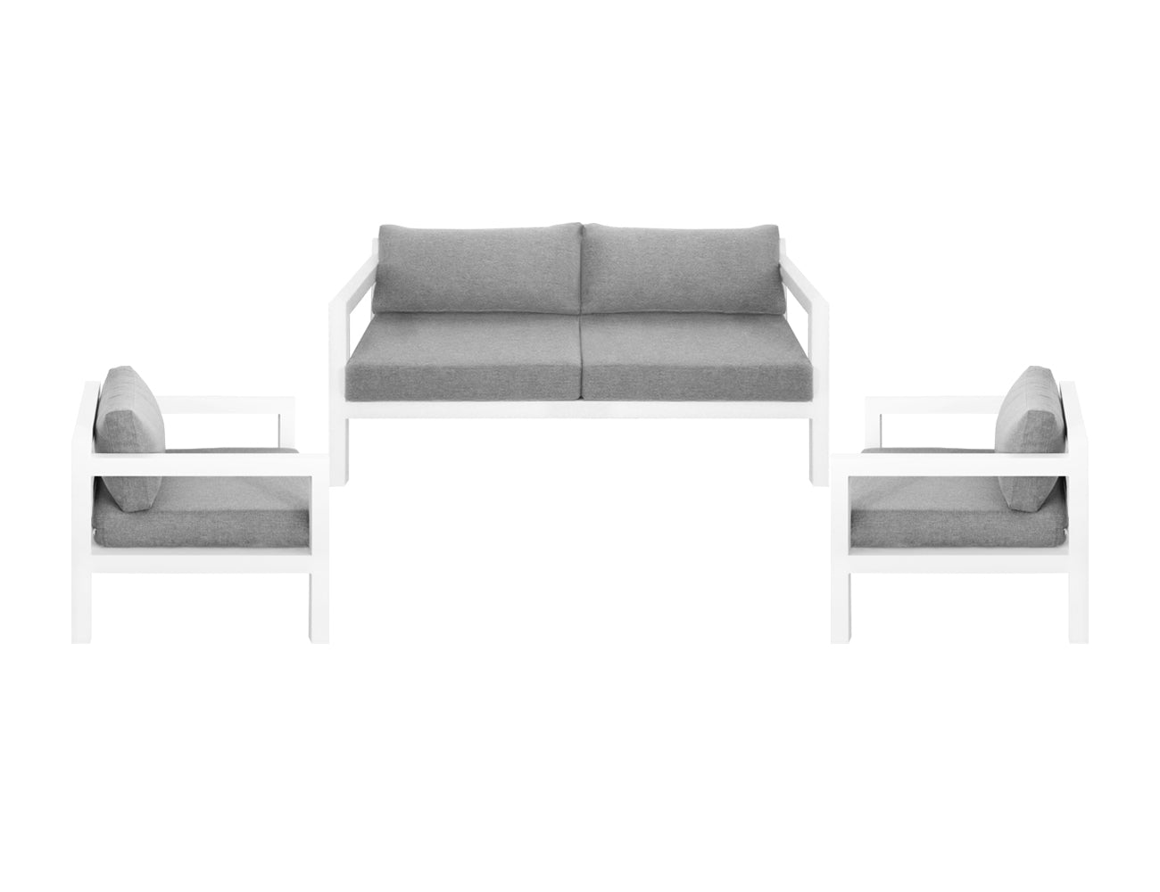 Sunbird Outdoor Sofa Sectional Loveseat Set- 4 Seat