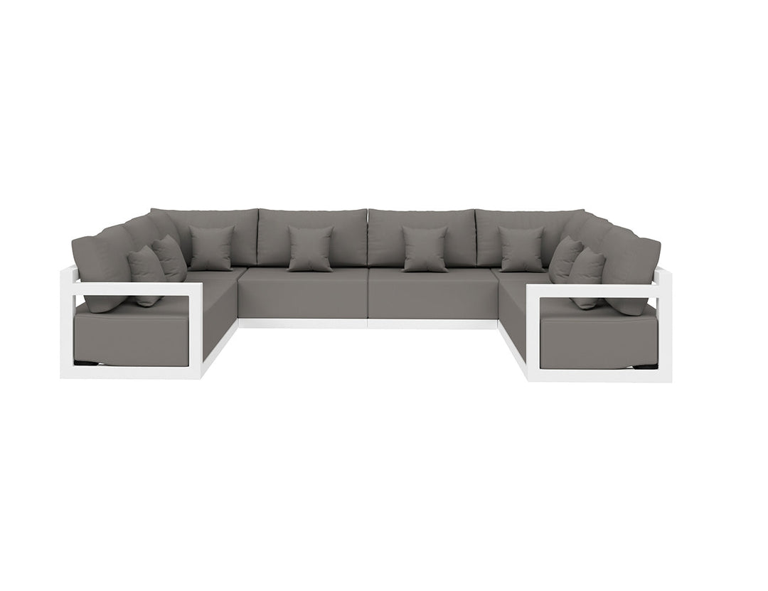 Ibis 2.0 Outdoor Corner Sofa Sectional U-Shape Set  - 6pcs