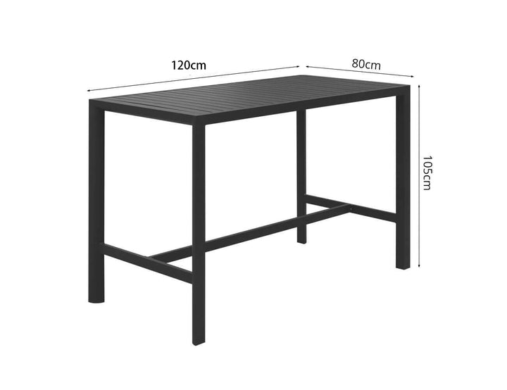 Stratus Outdoor Aluminium Bar Leaner Table