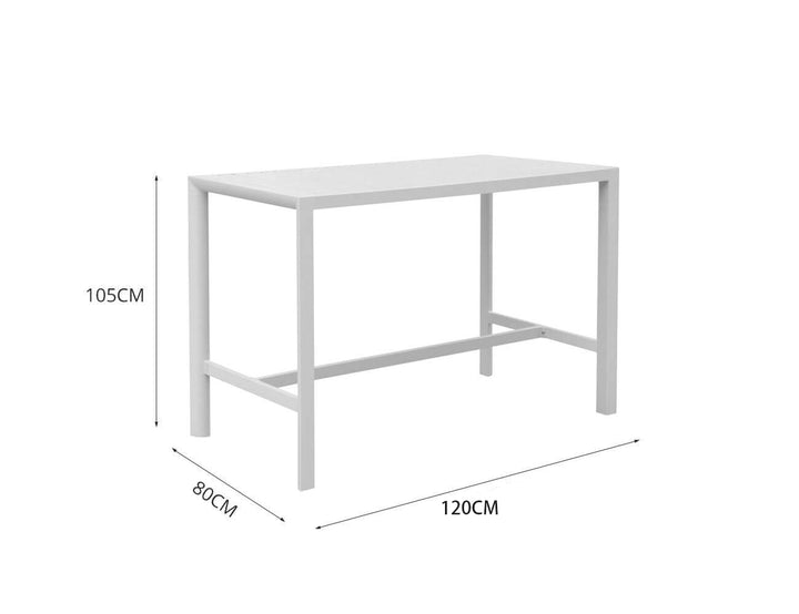 Stratus Outdoor Aluminium Bar Leaner Table