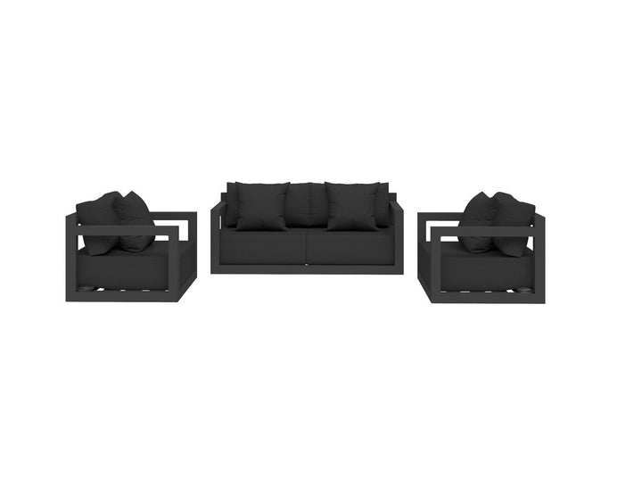 Ibis 2.0 Outdoor Sofa Sectional Loveseat Set - 3pcs