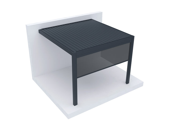 Motorised Blind For Mediterranean-SKY Freestanding Louvre Roof Pergola