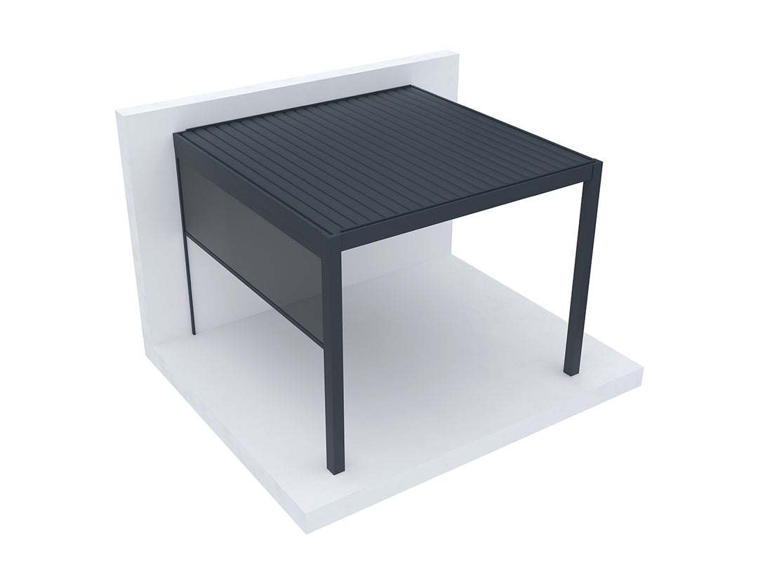 Motorised Blind For Mediterranean-SKY Freestanding Louvre Roof Pergola