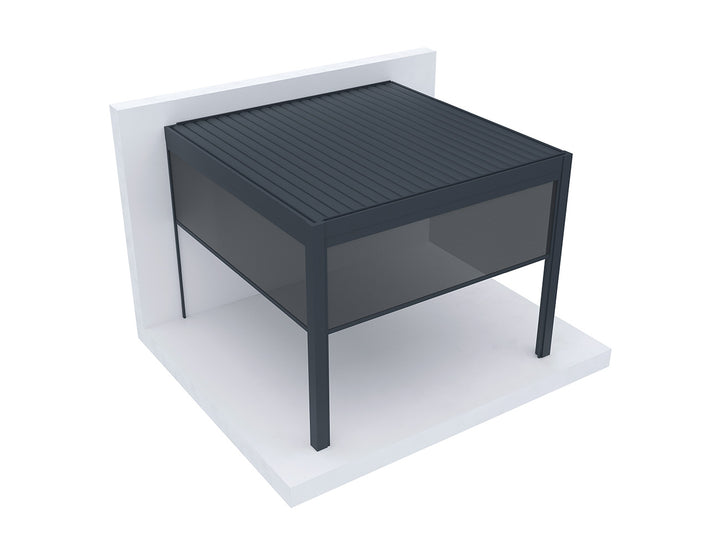 Motorised Blind For Mediterranean-SKY Freestanding Louvre Roof Pergola