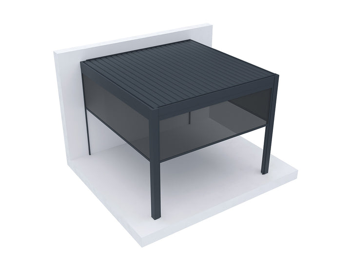 Motorised Blind For Mediterranean-SKY Freestanding Louvre Roof Pergola