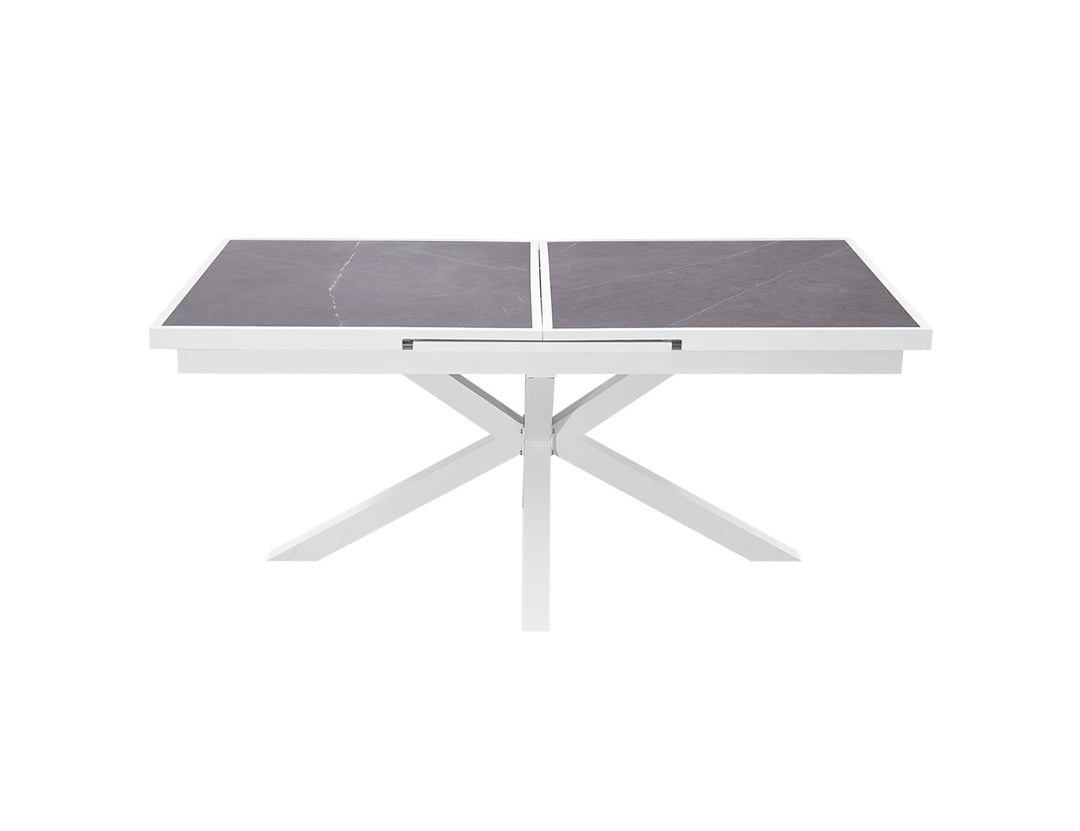 Ceramica Extendable Dining Table color: Dark Grey