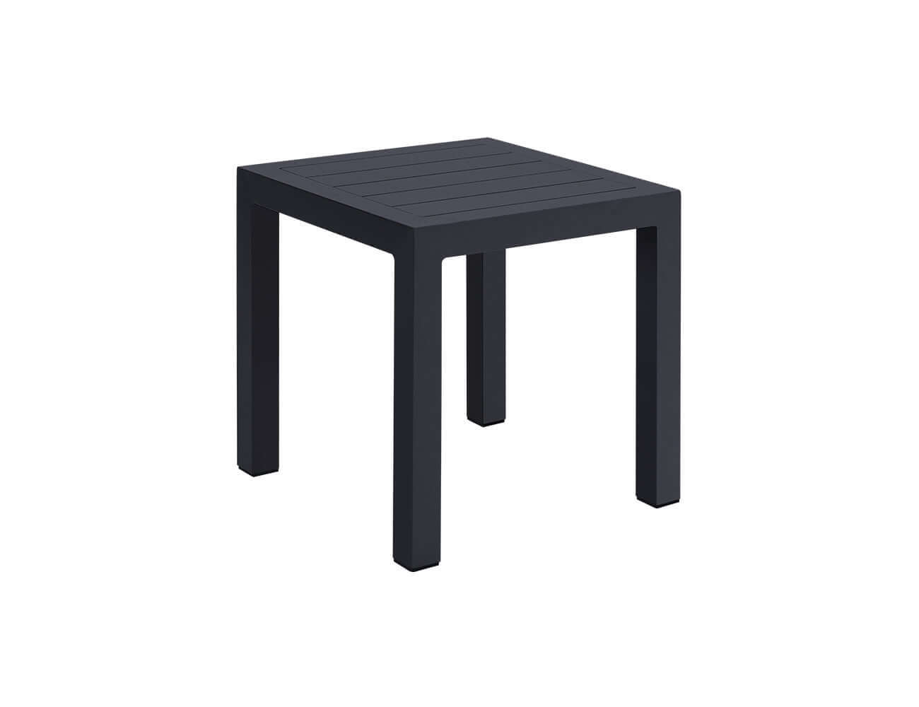 Heron Aluminium Outdoor Side Table Colour: Grey
