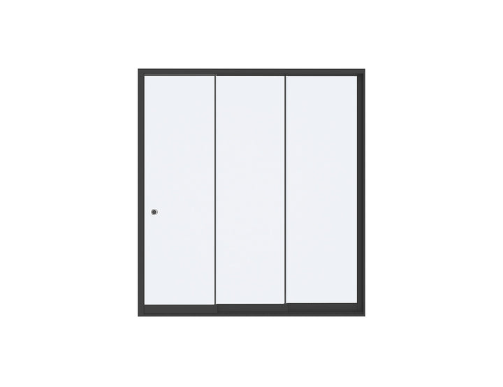 Caribbean Wall Mounted Pergola Frameless Glass Sliding Door