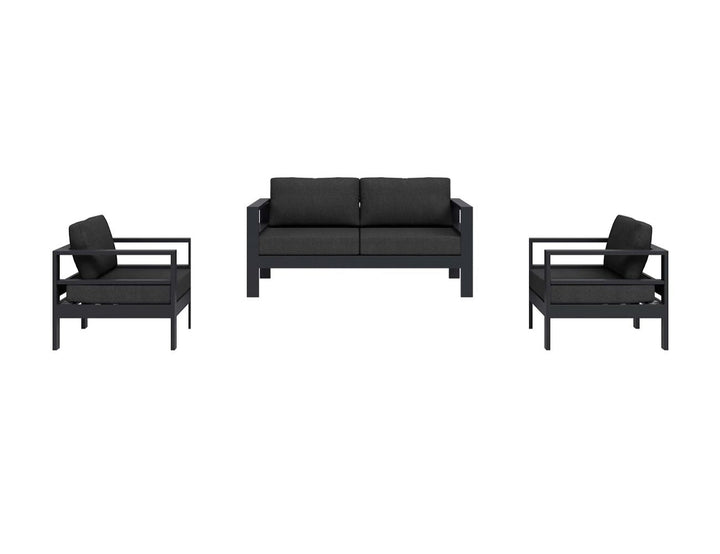 Sandpiper 2.0 Outdoor Sofa Sectional Loveseat Set- 3PCS