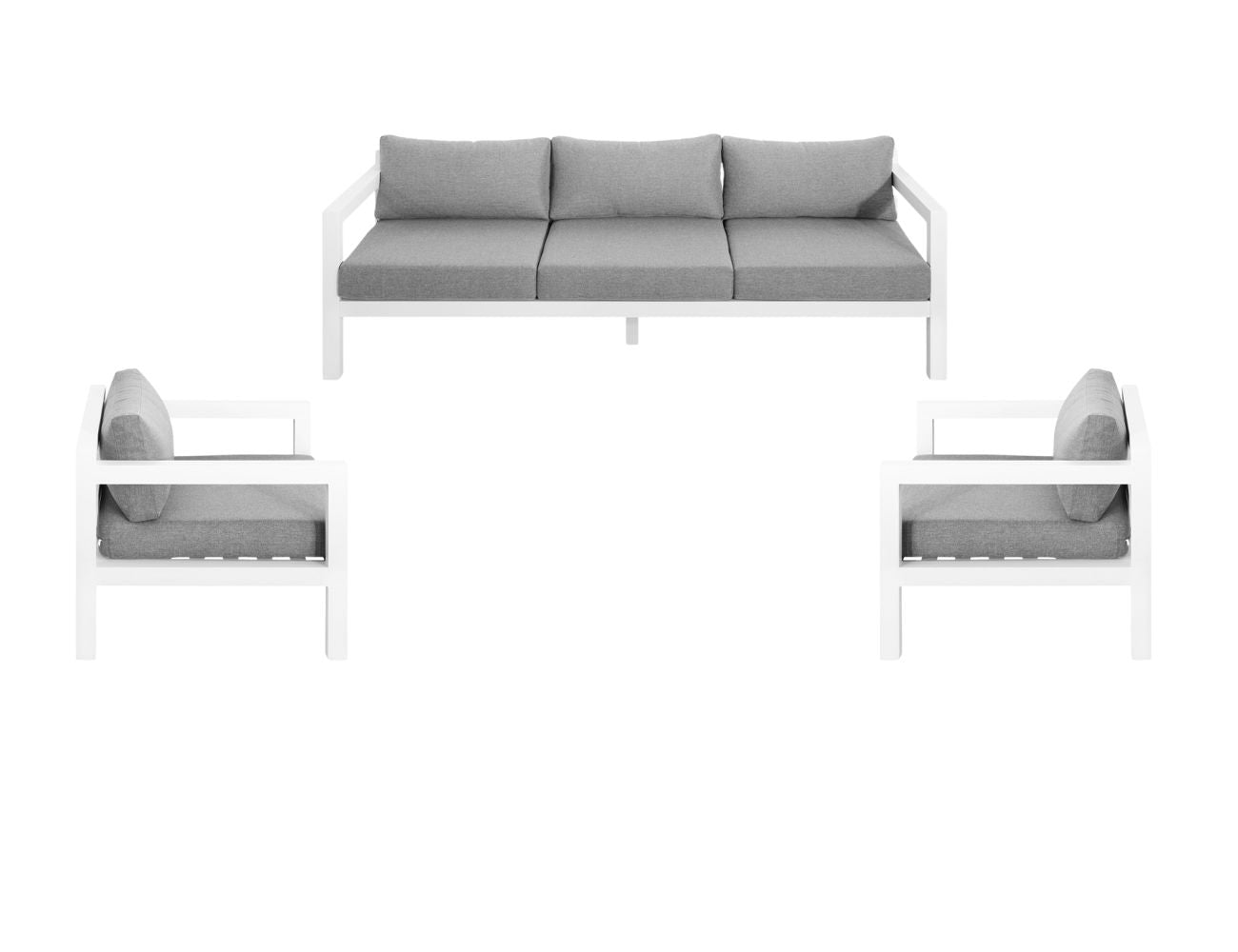 Sunbird Outdoor Sofa Sectional 3 Seater Set- 5 Seat