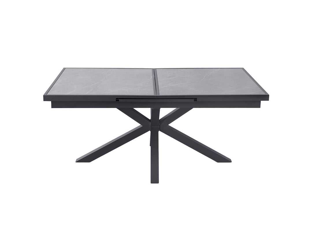 Ceramica Extendable Dining Table color: Dark Grey