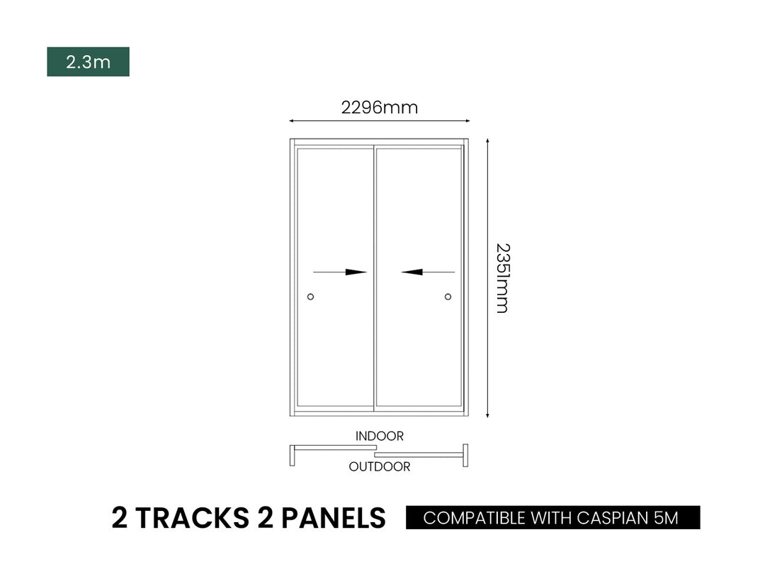 Glass Sliding Door For Caribbean & Atlantic & Caspian Freestanding Pergola