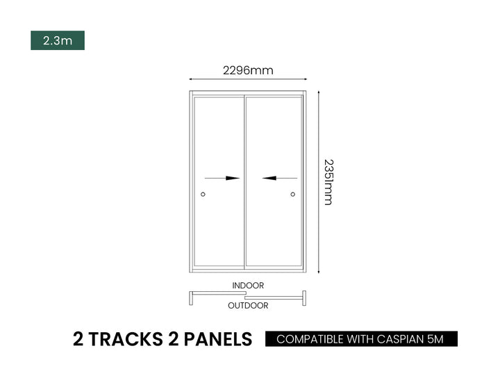 Glass Sliding Door For Caribbean & Atlantic & Caspian Freestanding Pergola