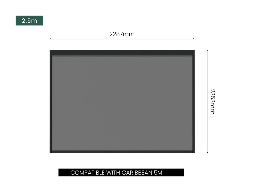 Retractable Shade Blind For Caribbean & Atlantic & Caspian Freestanding Pergola 2.0