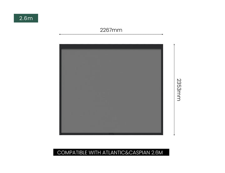 Motorised Blind For Caribbean & Caspian Freestanding Pergola