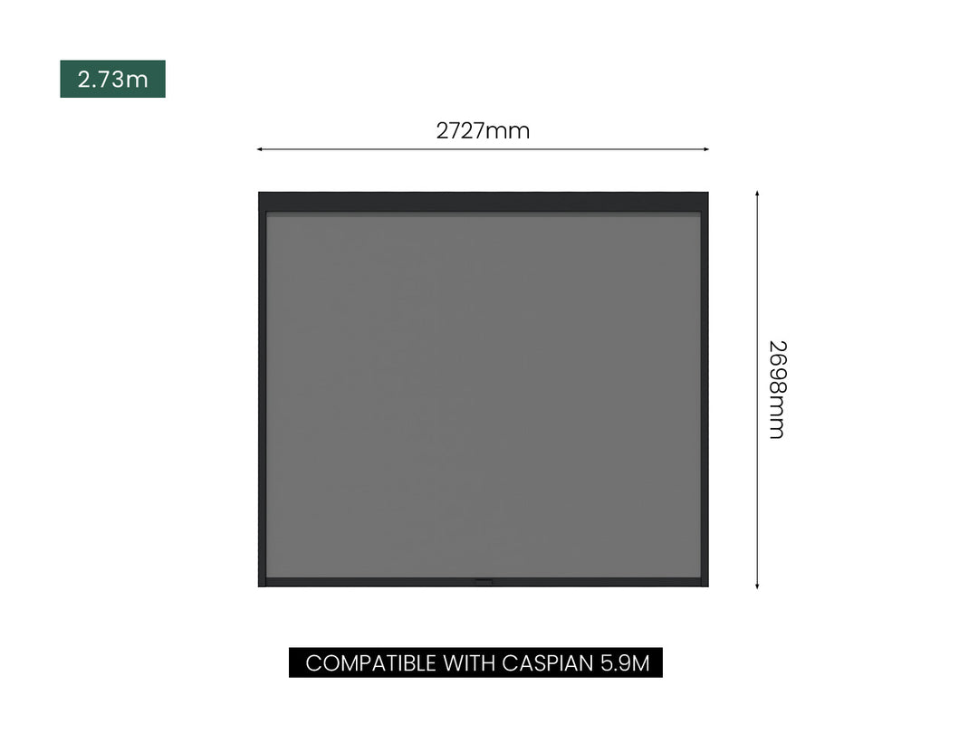 Motorised Blind For Caribbean & Caspian Wall Mounted Pergola