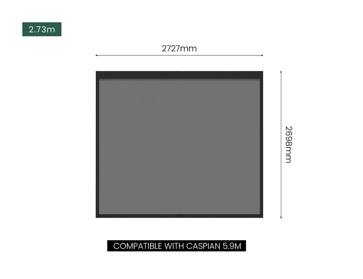 Motorised Blind For Caribbean & Caspian Wall Mounted Pergola