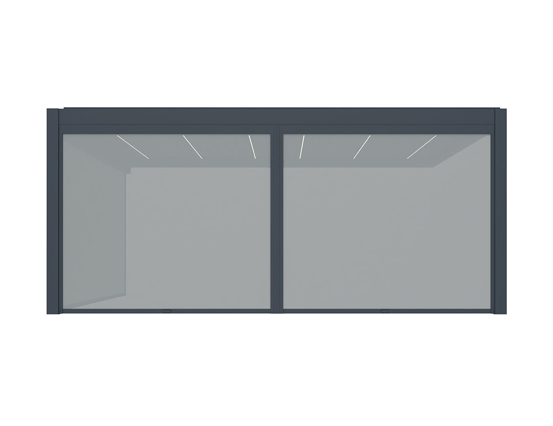 Motorised Blind For Mediterranean-SKY Freestanding Louvre Roof Pergola
