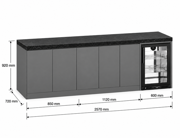Phoenix 25-T Outdoor Kitchen Island