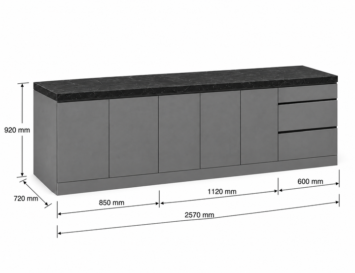 Phoenix 25-T Outdoor Kitchen Island