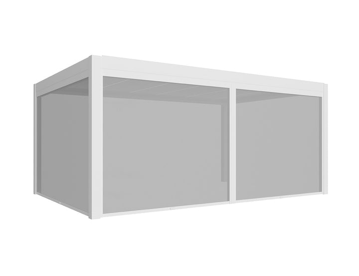 Motorised Blind For Mediterranean-SKY Freestanding Louvre Roof Pergola