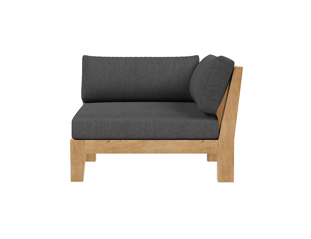 Newport Teak Outdoor Sofa With Ottoman- 4 Seat