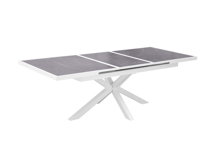 Ceramica Extendable Dining Table color: White