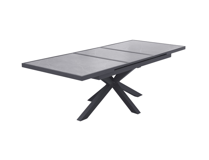 Ceramica Extendable Dining Table color: Dark Grey