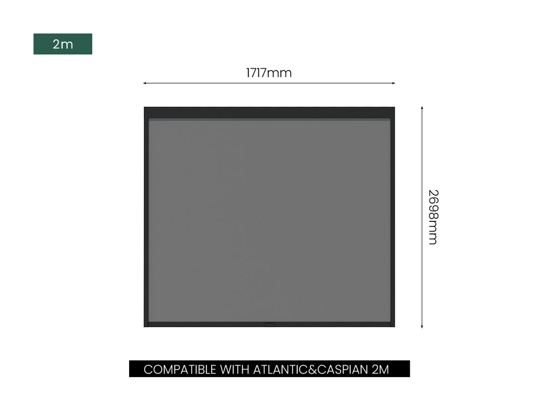 Motorised Blind For Caribbean & Caspian Wall Mounted Pergola