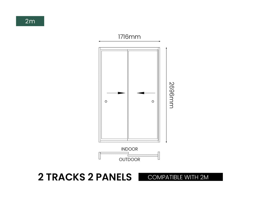 Glass Sliding Door For Caribbean & Atlantic & Caspian Wall Mounted Pergola