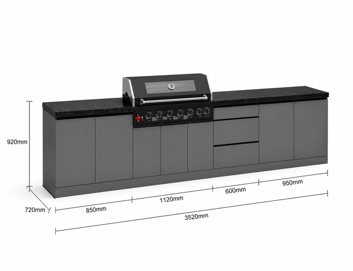 Phoenix 35-S Outdoor Kitchen Island