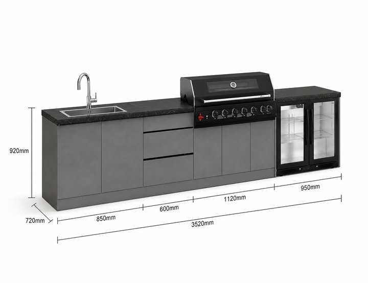 Phoenix 35-S Outdoor Kitchen Island
