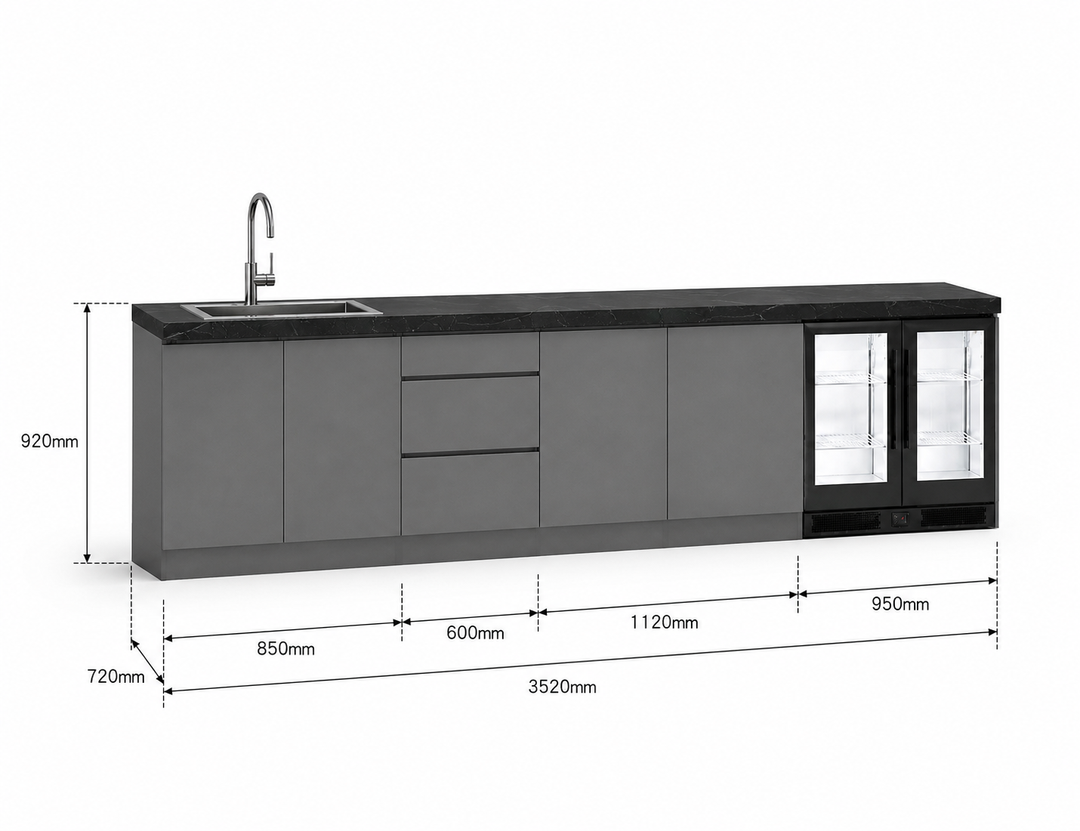 Phoenix 35-T Outdoor Kitchen Island