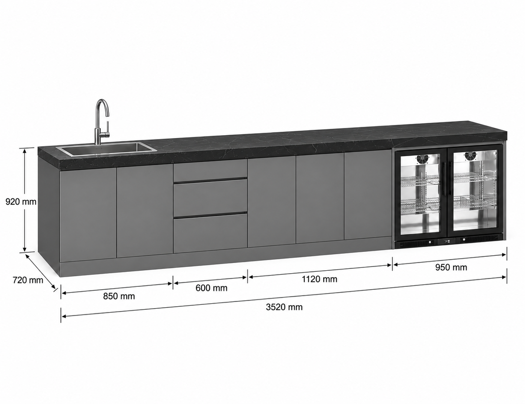 Phoenix 35-T Outdoor Kitchen Island