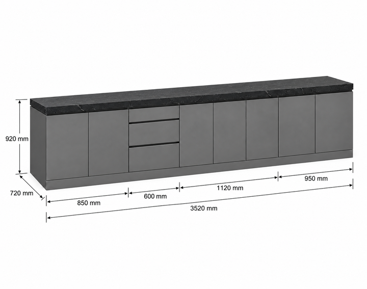 Phoenix 35-T Outdoor Kitchen Island
