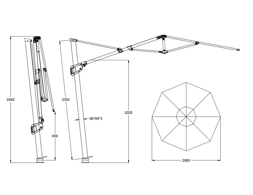 Amazon 3m Round Market Umbrella