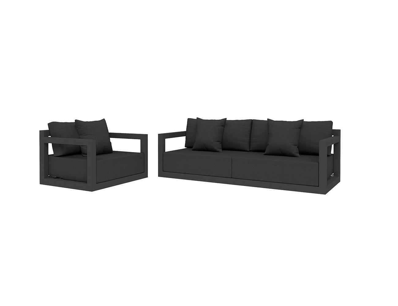 Ibis 2.0 Outdoor Lounge Sofa Set - 2pcs