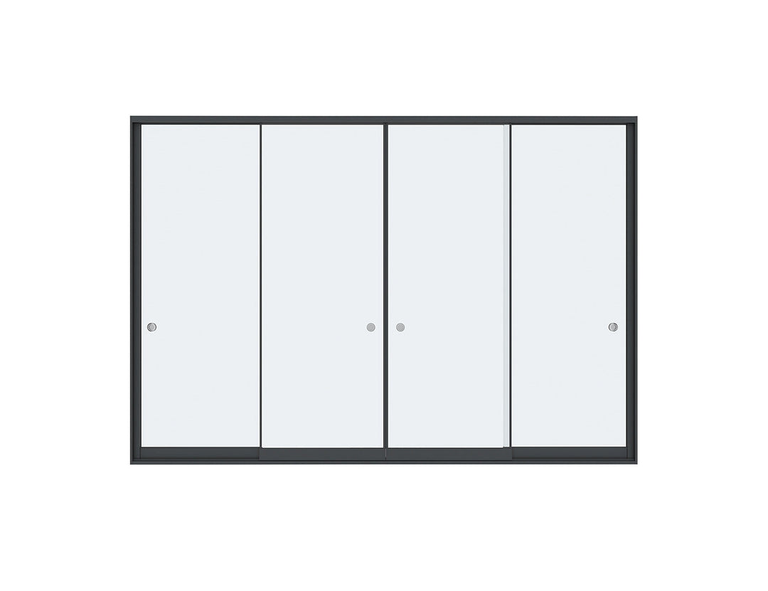Frameless Glass Sliding Door For Pacific Wall Mounted Pergola