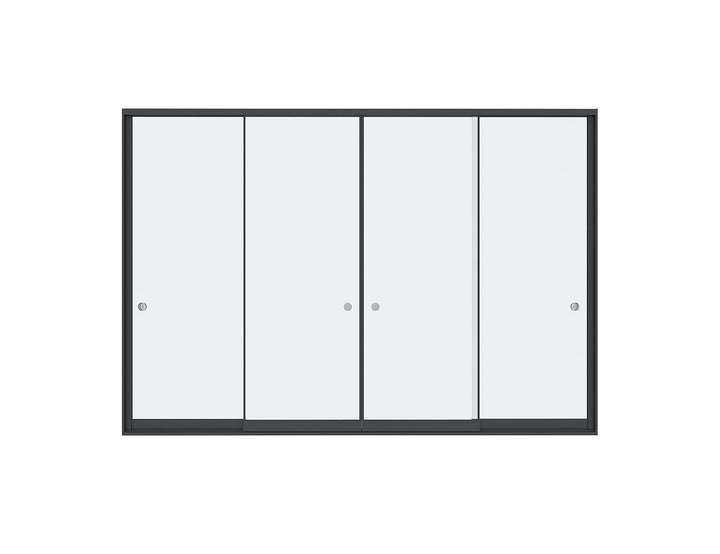 Frameless Glass Sliding Door For Pacific Wall Mounted Pergola