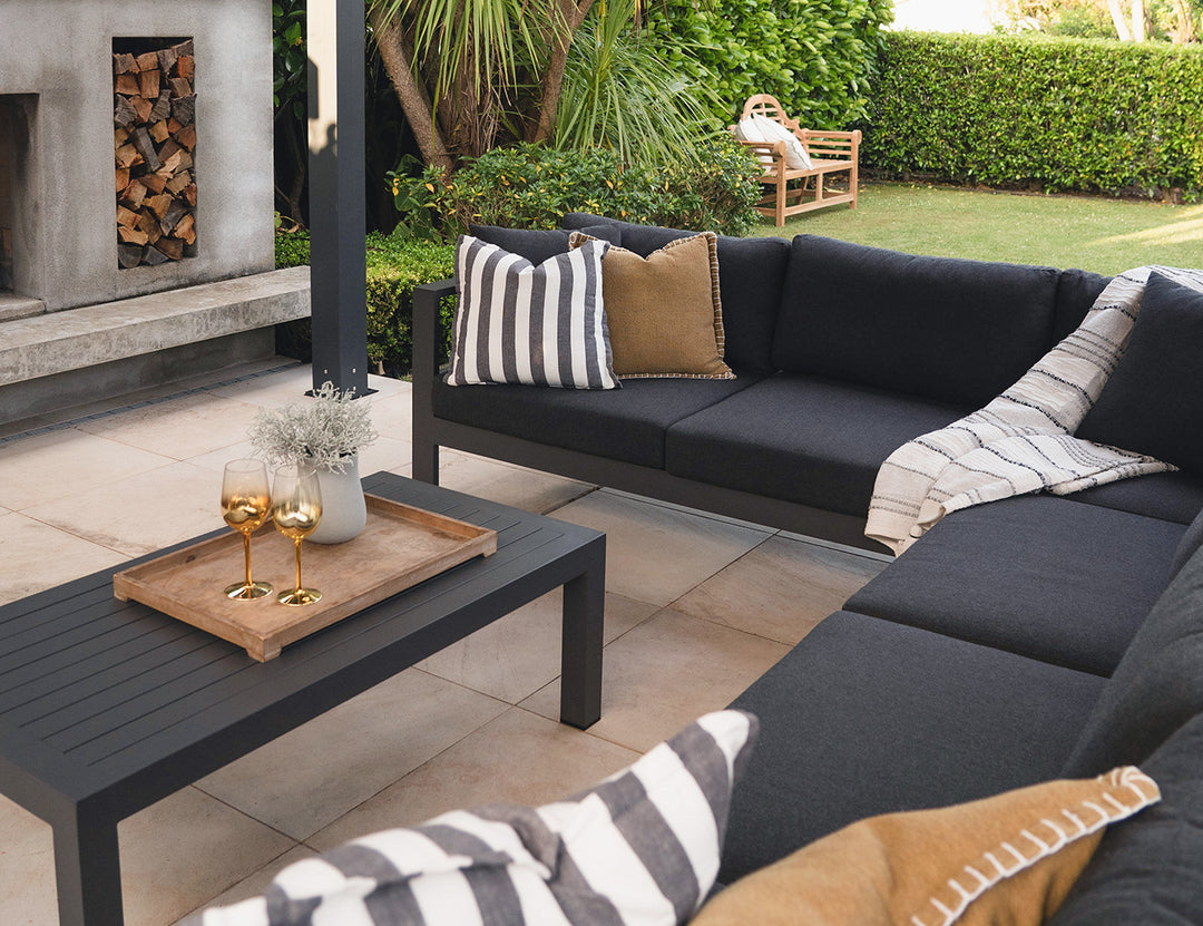 Sandpiper 2.0 Outdoor Loveseat Colour: Charcoal Grey size: 162 x 84 x 66cm