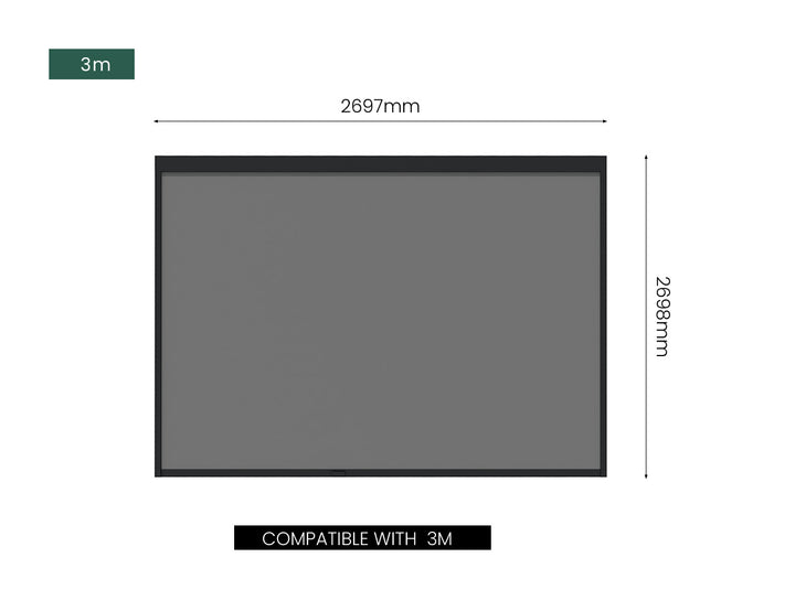 Motorised Blind For Caribbean & Caspian Wall Mounted Pergola